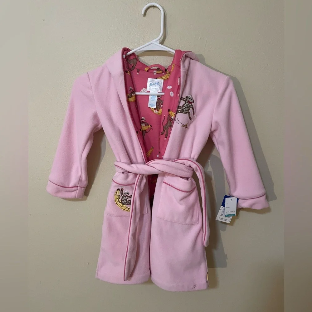 Nick & Nora Pink Gone Bananas Toddler Robe